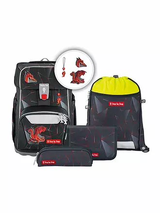 STEP BY STEP | Set de mochila escolar de 5 piezas GIANT Horse Lima | schwarz